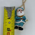 NEW blue Christmas Santa Claus pendant necklace Photo 5