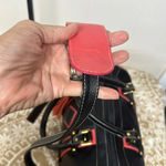 Claudia G Leather Satchel/ Crossbody Bag Made in Colombia Excellent Condition Black Photo 5