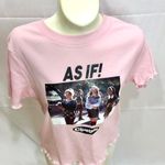 Clueless Bubble Gum Pink Tee NWOT Size L Photo 1