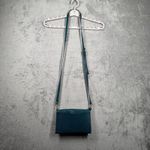 Eloquii  Crossbody Bag Teal Blue Green Snakeskin Embossed Foldover Purse Chic Photo 2