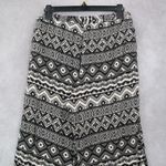 Adam Levine  Back Geometric Wide Leg Boho Pull On Elastic Lounge Pants Medium Photo 5