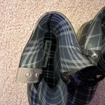 Dirty Laundry  plastic jelly plaid combat lace up boot 7 Photo 1