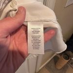 Elie Tahari  Women’s White Dress Button Down Blouse Black Trim Small Photo 5