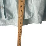 Gap Womens Size Small Light Blue Cotton Light Weight Semi Sheer Button Up Blouse Photo 8