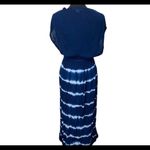 Exist #122  boho navy and white tie dye maxi dress Photo 1