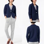 J.Crew Camille Shrunken Sweater Blazer Size Small NWT NAVY Blue Photo 9