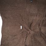 Nine West Brown Sleeveless Tie Waist Cardigan Photo 1