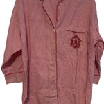 Victoria's Secret Gold Label Red Gingham Sleep Shirt RARE VINTAGE small P Photo 0