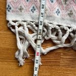 Odd Molly Boho Cardigan Sweater Wrap Tie Fringe Hem Tribal Knit Women's Size 2 Photo 9