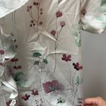 SheIn White and Pink Ruffle Cap Sleeve Blouse Photo 2