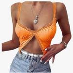 Amazon Orange Crop Top Photo 0