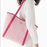 Kate Spade Authentic  Leather/canvas zip tote Photo 8