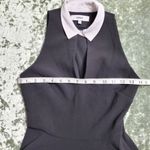 Likely  Fit & Flare White Collar Black Dress Photo 5