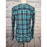 Hollister Plaid babydoll Shirt Womens size Small Y2K 90s 80s Peplum Milkmaid Photo 8