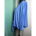 One World  Women’s Boho Open Front W/Tie Crochet Lace Back Cardigan Bat Wing Sz M Photo 9