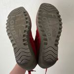 Fly London  Yama Wedge Suede Leather Back Tie Booties Red Orange Size 38 Photo 5