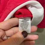 Andthewhy Textured Knit Double Layered Hoodie Sweatshirt Pink White Size Small Photo 7