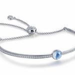Nwt LaFonn Aquamarine birthstone silver bracelet Silver Photo 0