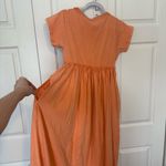 Free People NWT  Sz S CARISSA TEE DRESS MAXI TEE SHIRT DRESS IN 🍑 PEACH Photo 6