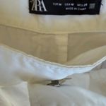 ZARA  White Cargo Pants Utility Pockets Straight Leg Casual size M Photo 5