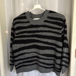 Joe Fresh  Striped Black and Gray Sweater SZ: 2X Photo 0