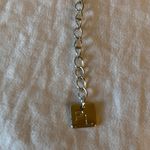 Park Lane : Silver Tone Necklace- Deep Purple Color Charm Photo 3