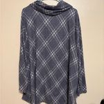 Erin London Charcoal and White Cowl Neck Sweater Gray Size 2X Photo 6