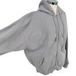 Brandy Melville  Christy Oversized Zip-Up Hoodie Sun Washed Gray One Size Photo 3