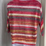Coldwater Creek  Colorful Striped Long Sleeve Top Photo 1
