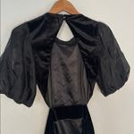 Bardot Marina Black Velvet Backless Puff Sleeve Mini Dress Date GNO Glam Party Photo 8