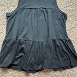Gap Black Sleeveless Tiered Tank Top Ruffled Size Medium Photo 1