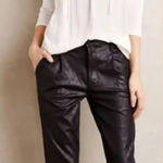 MOTHER The Pleated Trainer Pan in Look But Don't Touch Size 29 Black Photo 0