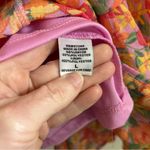 Marissa Olivia Red Floral Ruffle Sleeve Smocked Mini Dress L Size L Photo 4