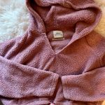 Urban Outfitters Cropped Sherpa Sweatshirt Photo 0