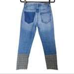 Ei8htdreams Tweed Zipper Hem Denim Jeans Size 25 Blue Photo 7