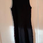 Michael Kors  Pink Floral Sequin Black Dress Photo 1