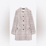 ZARA  Long Tweed Blazer Multicolored Photo 2