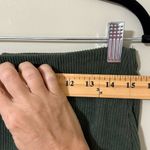 Halara  women’s size medium green corduroy skort back zipper Photo 3