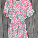 TCEC  Floral Pink and Green Dress Photo 0