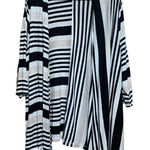 Catherines  Womens Plus Size 2X Multicolor Stripe Drape Open Front Cardigan Photo 0