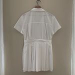 EN SAISON Noemi Romper Pleated Skirt Collared Preppy Coastal in White Size M Size M Photo 6