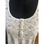 Ralph Lauren Lauren  Floral Tank Top Pink Green Button Front Size M Photo 1
