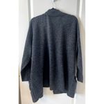 cj banks  Open Front Cardigan Dark Gray Stretch Knit 2X Plus Oversized pockets Photo 1
