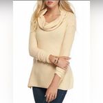 Free People Strawberry Fields Cream Knit Cowl Neck Sweater Size Small, o… Photo 4