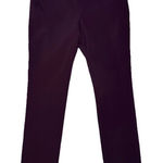 Veronica Beard  Women’s Scuba Slim-Fit Crop Pant Size 4 Burgundy Photo 0