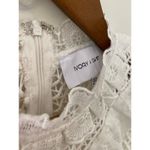 Ivory & Chain US 8 White High Neck Ruffle Eyelet Short Scalloped Lace Dress EUC Size 10 Photo 1