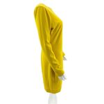 Dress the Population  Dress Women’s Size Large Mini Yellow Lola Crewneck Open Photo 4