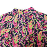 ZARA  Printed Colorful Mock Neck Mini Dress Photo 5