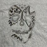 Zadig & Voltaire  Gray Skull‎ Embroidered Women's Top SEE MEASUREMENTS *FLAW Photo 5