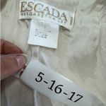 Escada Margaretha Ley Blazer Womens 38 Medium White Tweed Vintage Jacket Photo 2